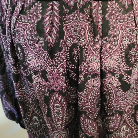 BCBGeneration silk blend paisley top - Picture 4 of 6